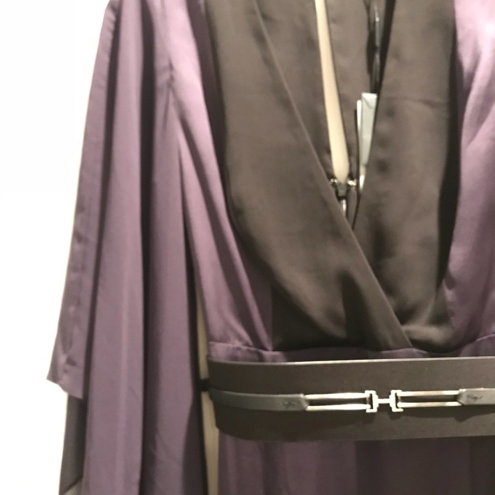 NWT Halston Heritage Front Slit Ombré Gown - Picture 7 of 8